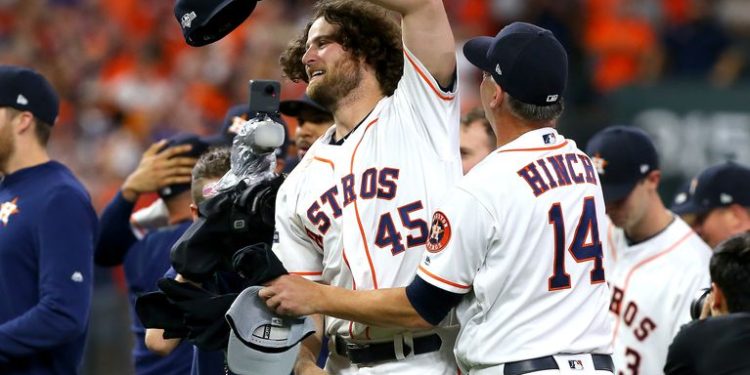 Los Astros a ley de un juego ganar Serie Mundial
