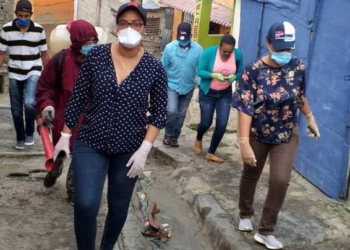 Candidata a diputada FP lleva operativo fumigación barrios SDE
