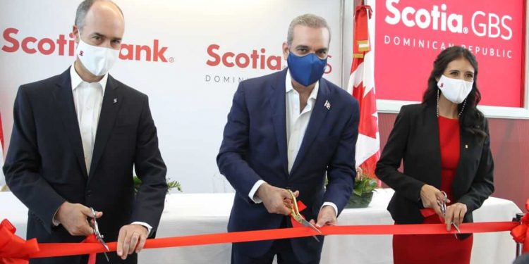 Abinader encabeza inauguración Campus Servicios Globales Scotiabank