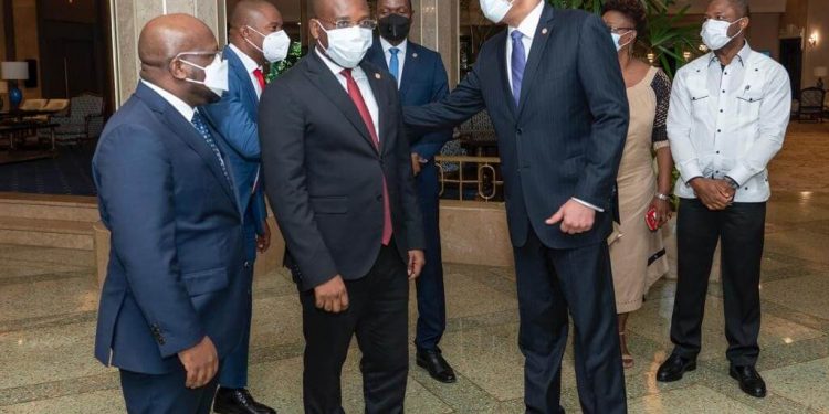 Canciller haitiano Claude Joseph visita país