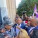 Video | Peledeístas agreden a pedradas Palacio Justicia de Ciudad Nueva
