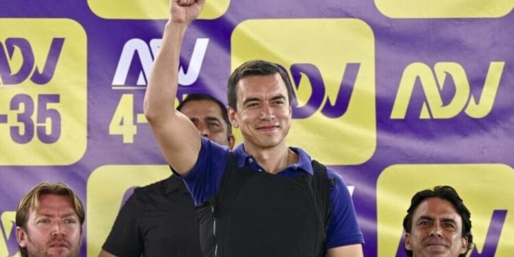 Daniel Noboa gana presidenciales extraordinarias en Ecuador