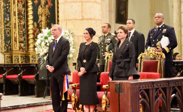 Presidente Abinader asiste a tedeum por 180 aniversario de la Independencia Nacional