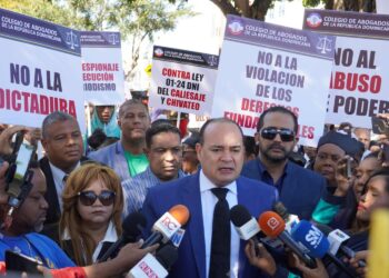 Abogados marchan contra Ley 01-24 crea el DNI