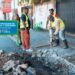 Alcaldía capitalina construye aceras y contenes sector Villa Consuelo