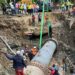 Coraasan e INAPA avanzan en solución de avería tubo que abastece de agua a Santiago y Moca